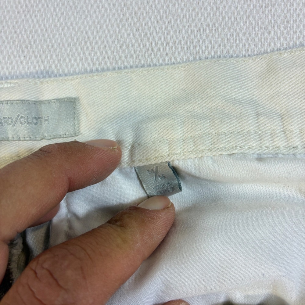 Standard Cloth Urban Outfitters Mens Cargo Pants Cream Strap Zipper Size Medium - Picture 6 of 10